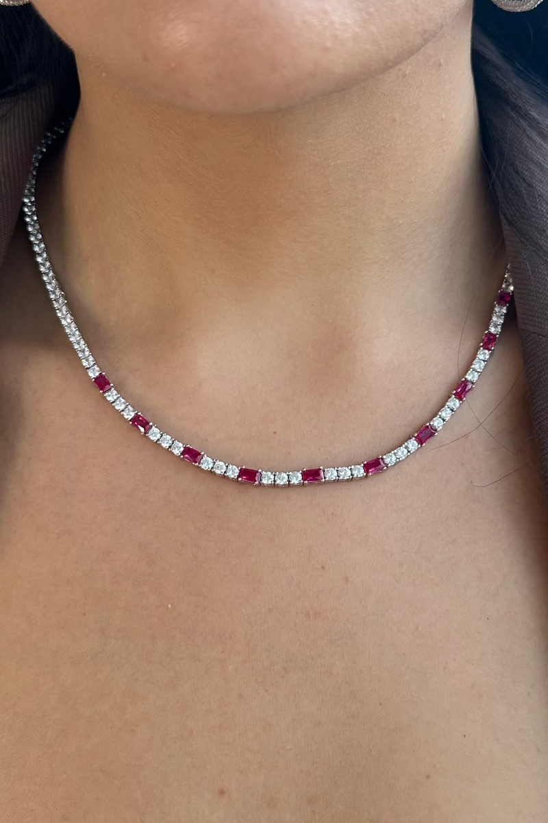 Rubi tennis necklace