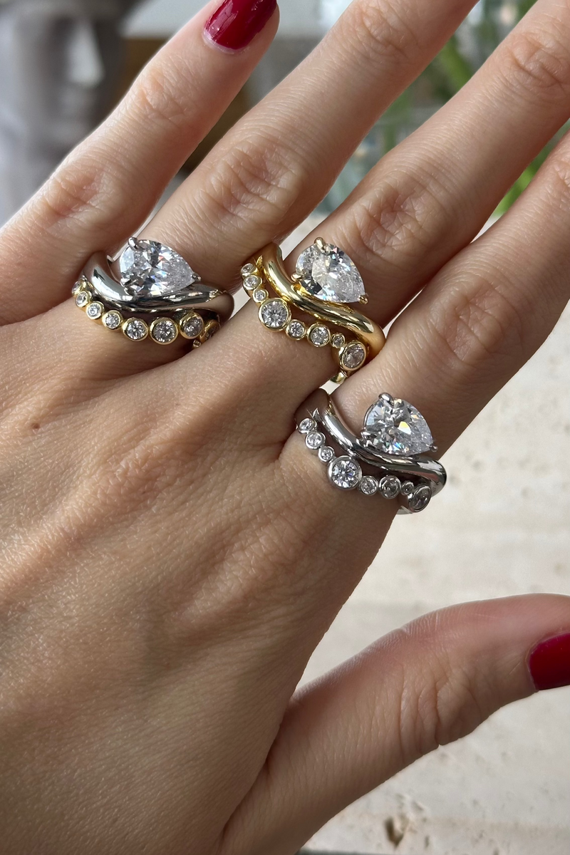 Merve ring - mixed metal