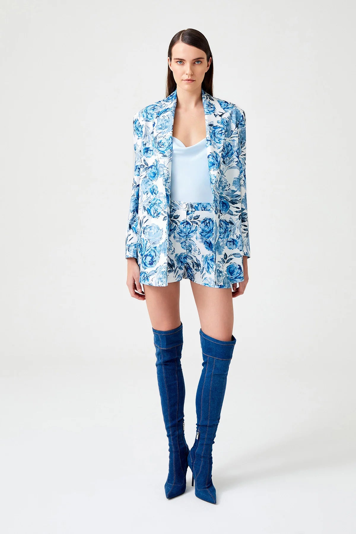 Blue Flower shorts
