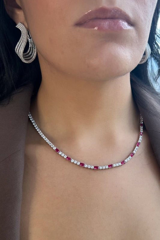 Rubi tennis necklace